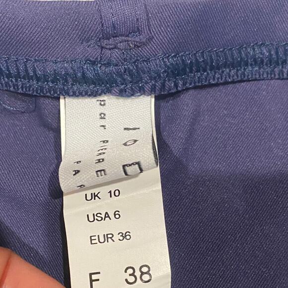 IODUS par Pierre Martinez Bikini Convertible Top Navy Blue Bikini Sz 6 - Picture 6 of 10